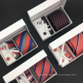 Silk Jacquard High Quality Cufflink Hanky Mens Tie Sets